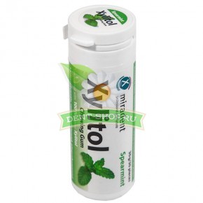 Miradent Xylitol Chewing Gum Spearmint - . .   , 30 / 30 