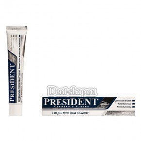 President White зубная паста для ежедневного отбеливания 50 мл.