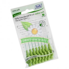 TePe Interdental Brush extra soft 0.8  Green